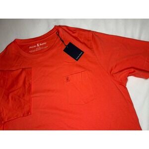 Psycho Bunny Bonnie Regular Fit Pocket Tee Hot Coral Orange Men's XLT $75 NWT